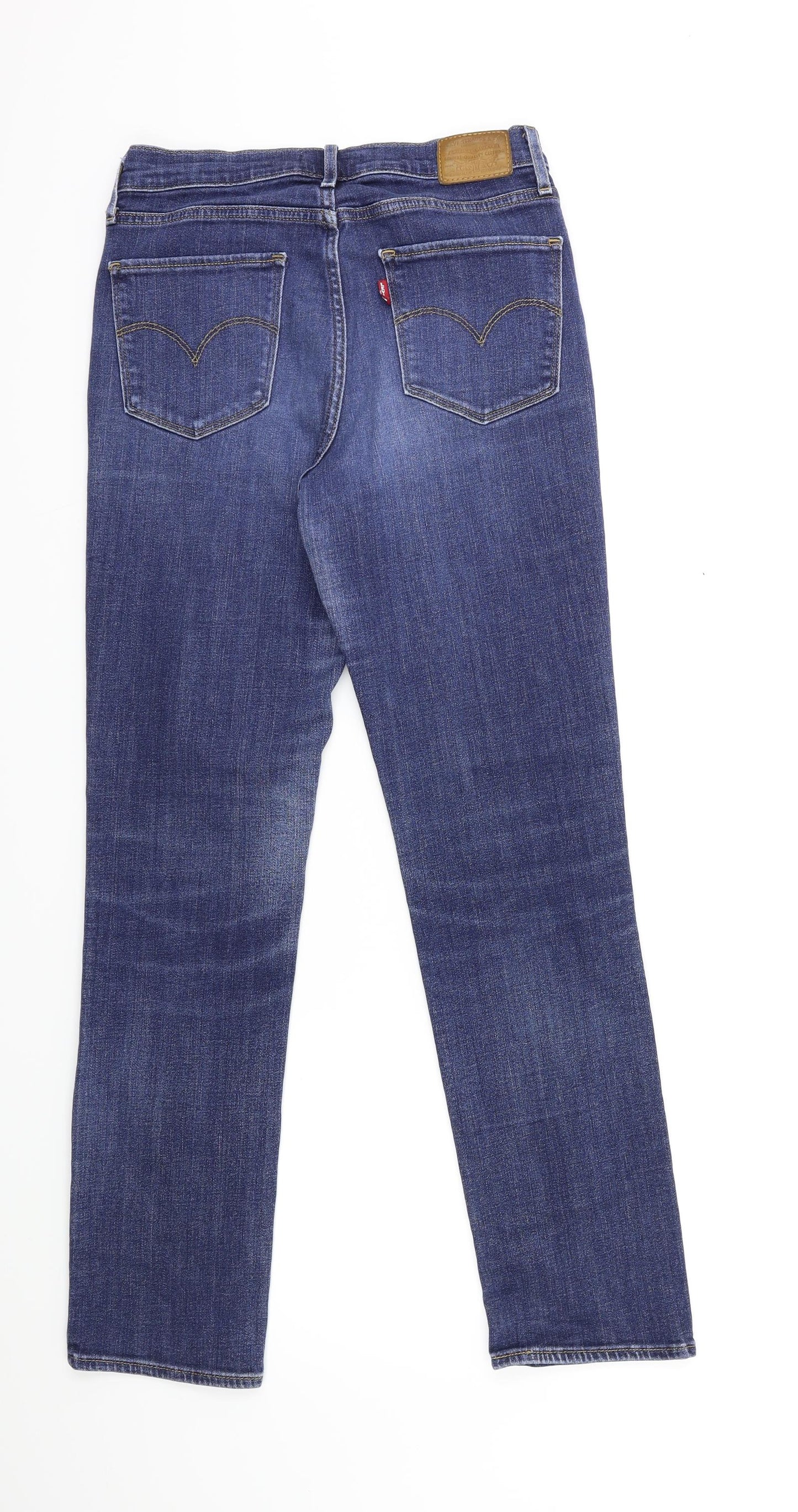 Levi's Womens Blue  Denim Straight Jeans Size 29 in L29 in