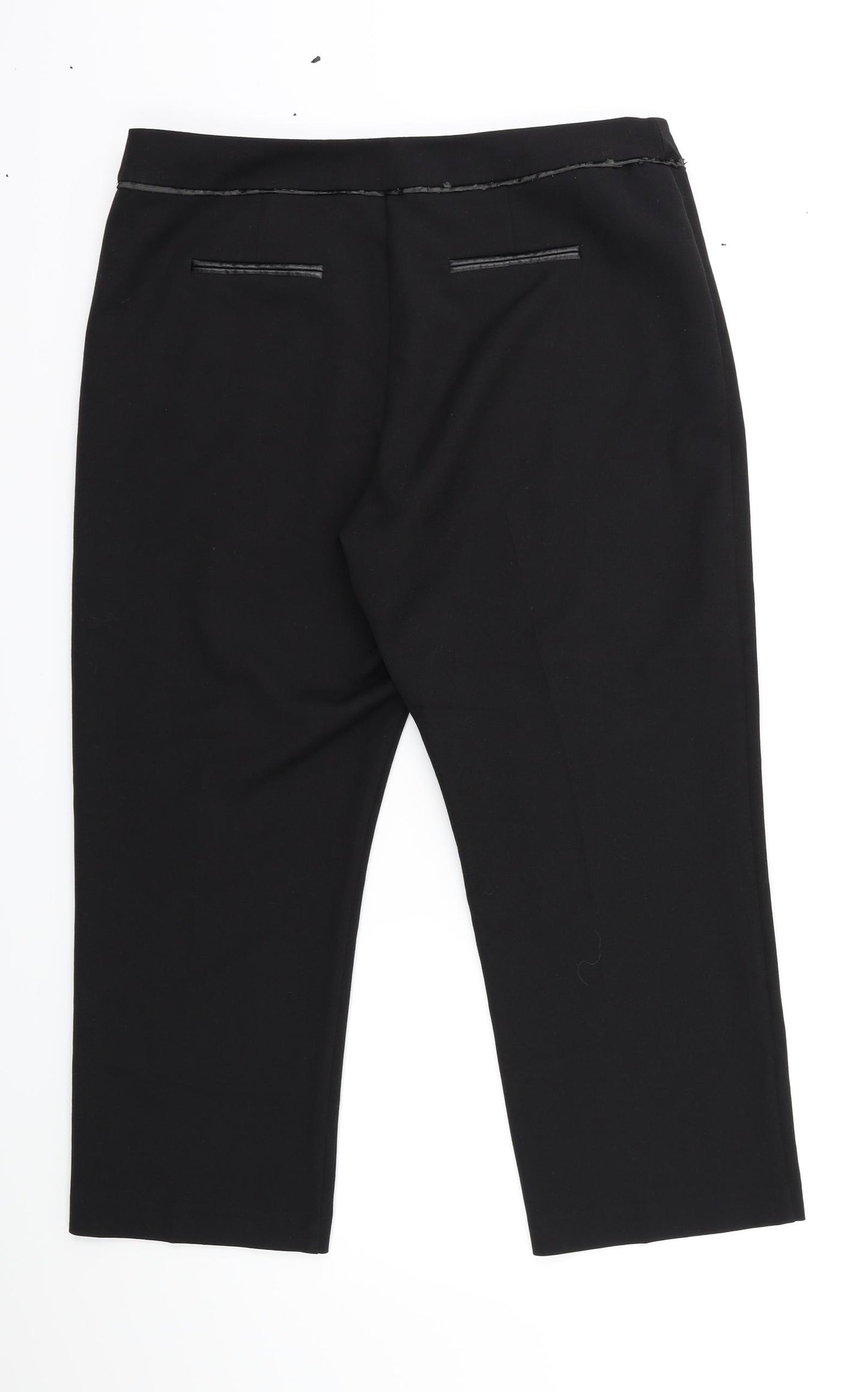F&F Womens Black   Trousers  Size 18 L25 in