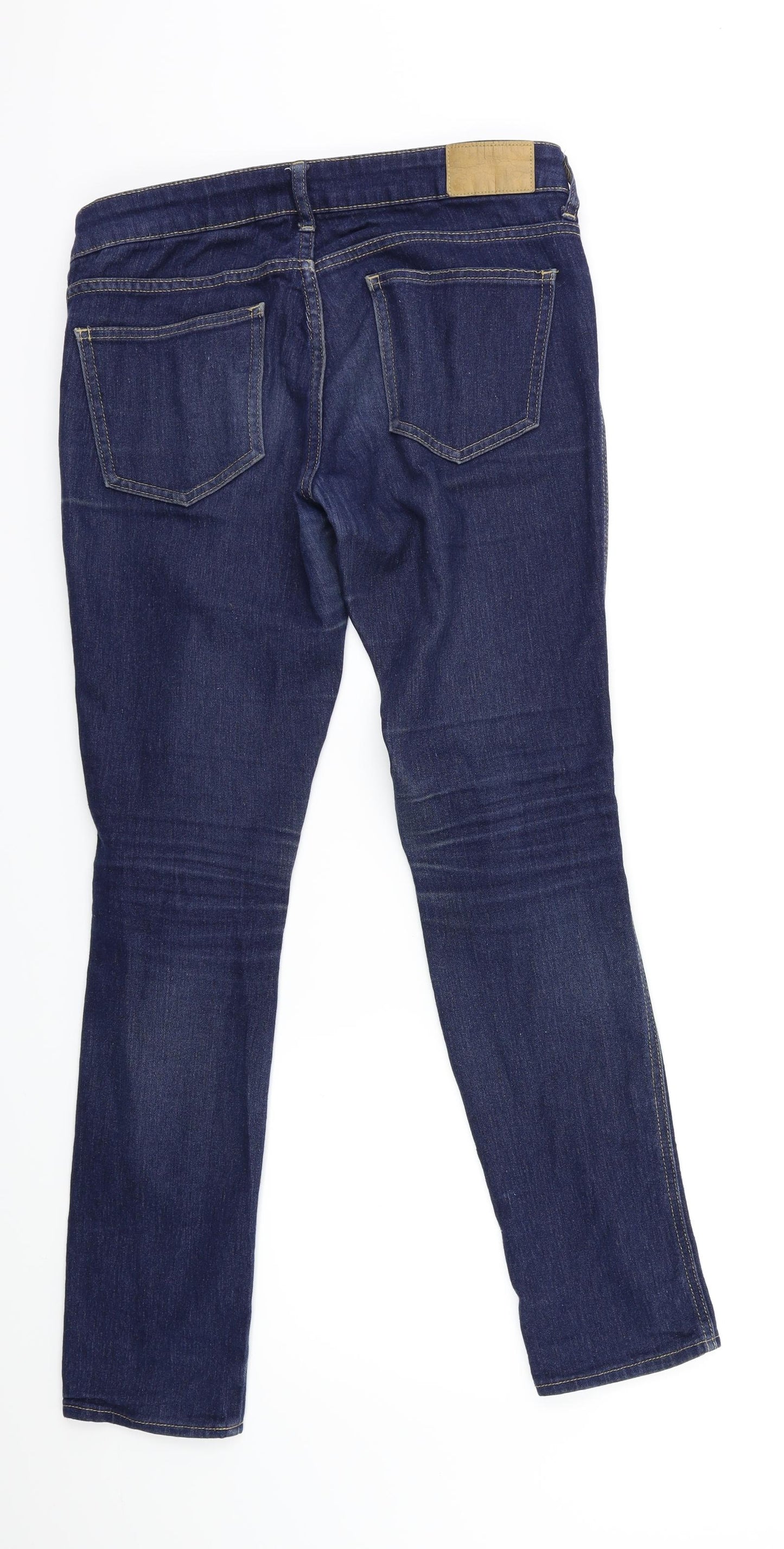 Preworn Womens Blue  Denim Skinny Jeans Size 28 in L30 in