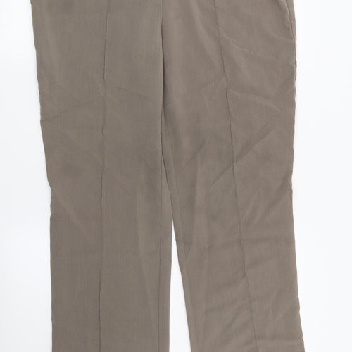 Preworn Womens Brown   Trousers  Size 14 L27 in