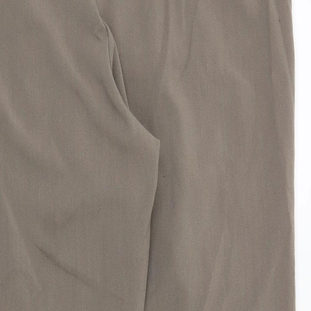 Preworn Womens Brown   Trousers  Size 14 L27 in