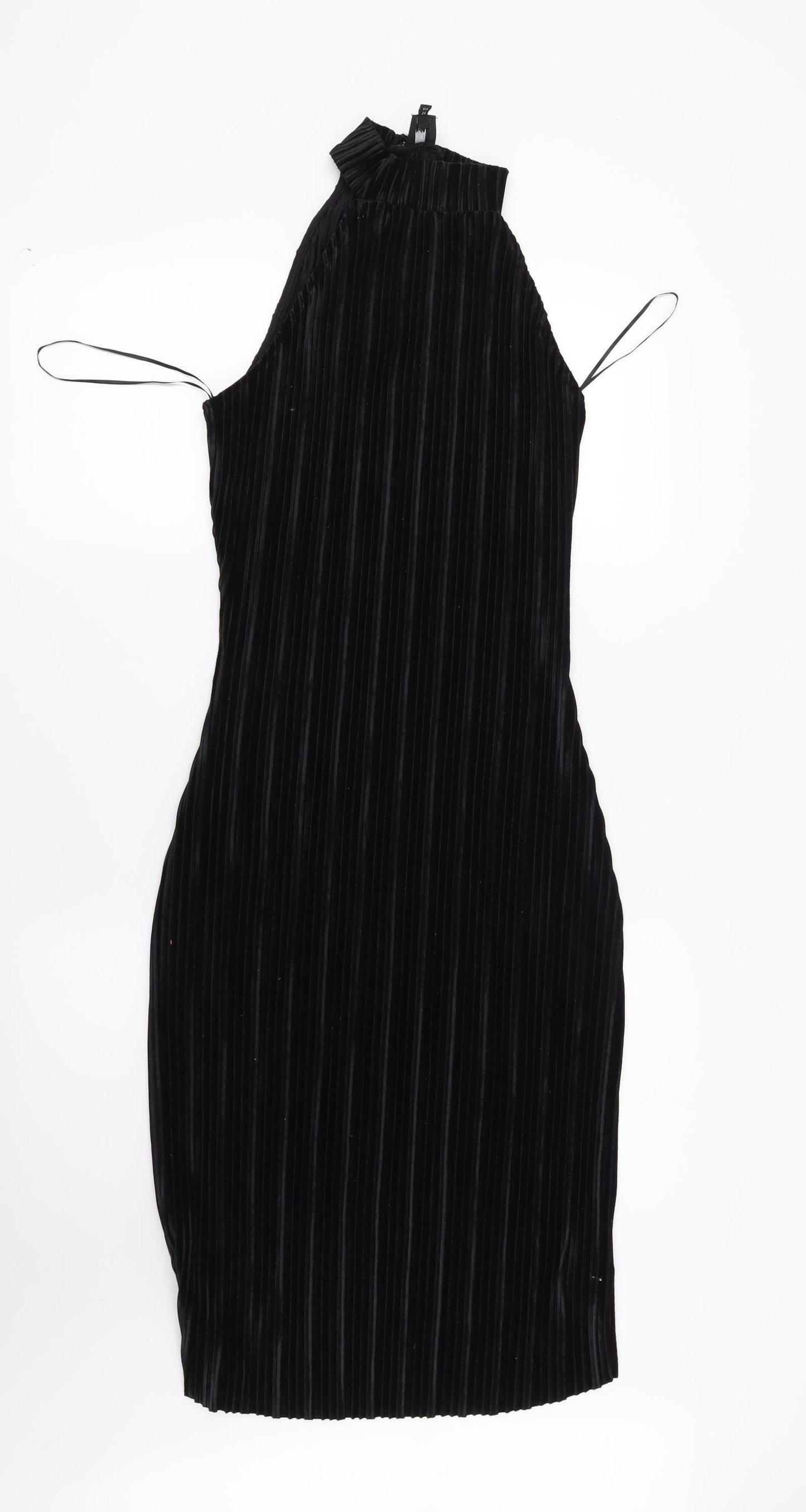River Island Womens Black Striped  Bodycon  Size 8