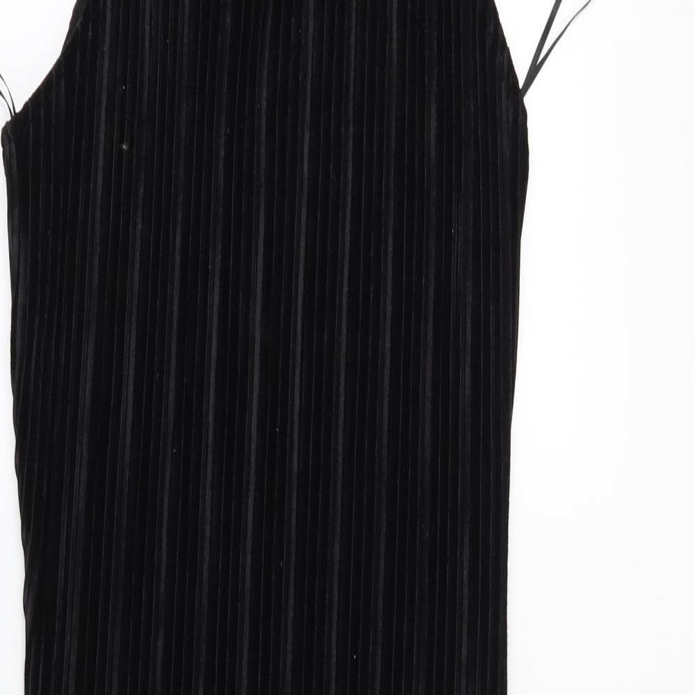 River Island Womens Black Striped  Bodycon  Size 8