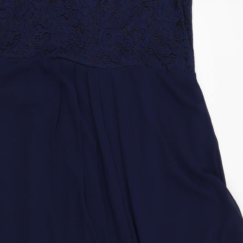 Preworn Womens Blue Floral  Maxi  Size 3XL