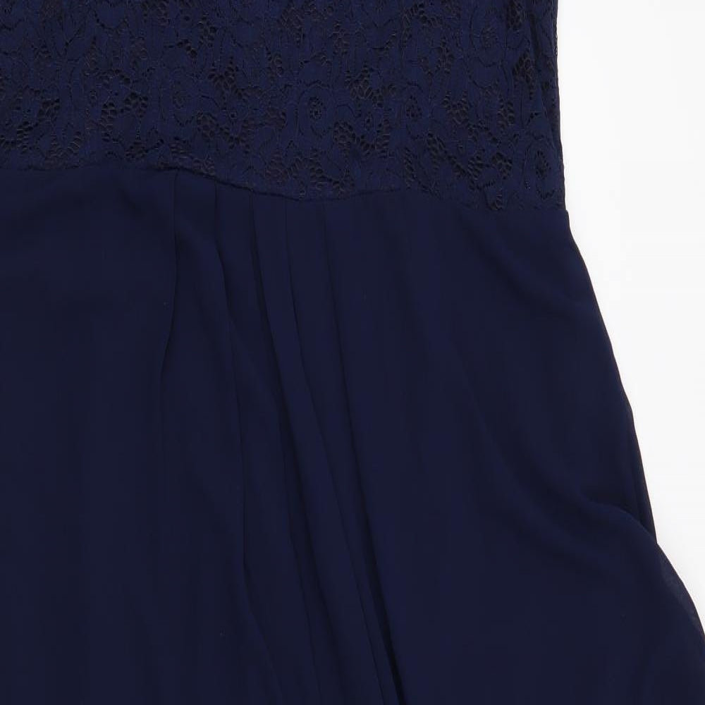Preworn Womens Blue Floral  Maxi  Size 3XL