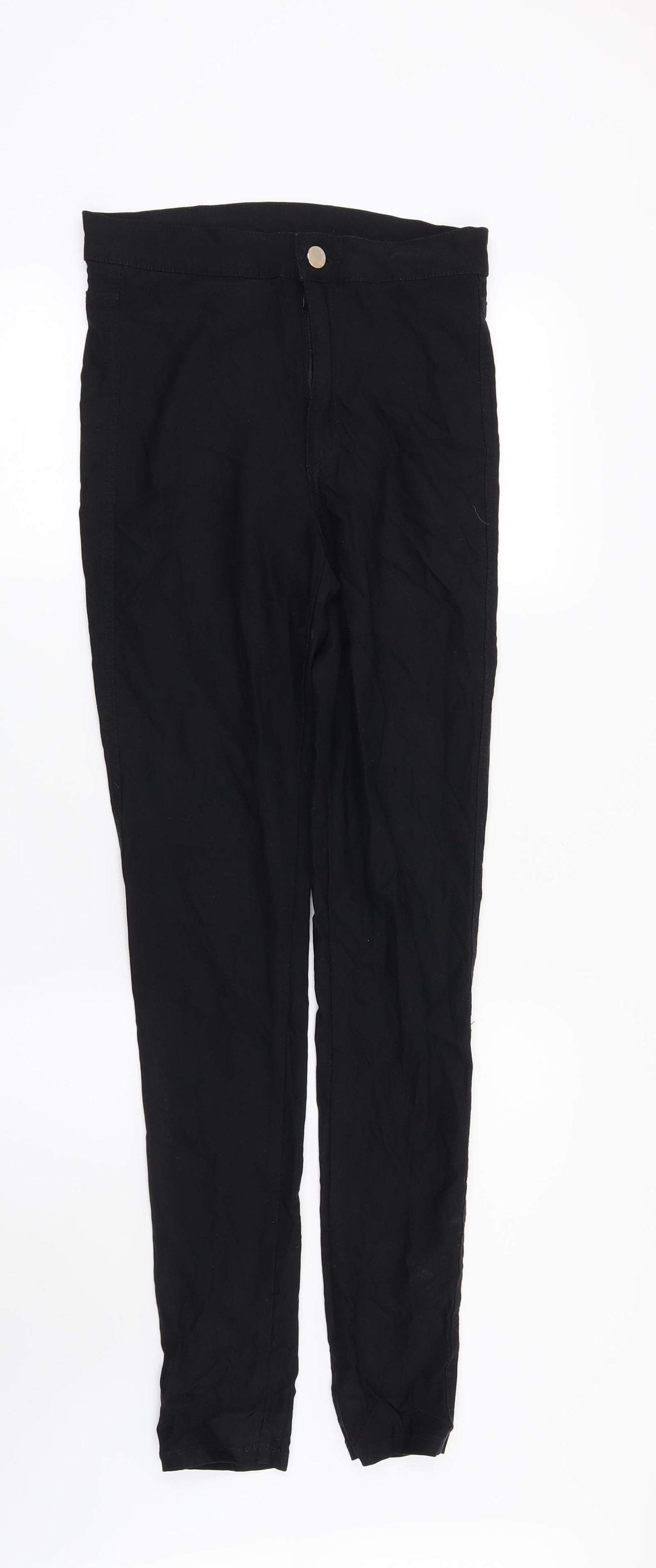 H&M Womens Black   Trousers  Size 10 L29 in