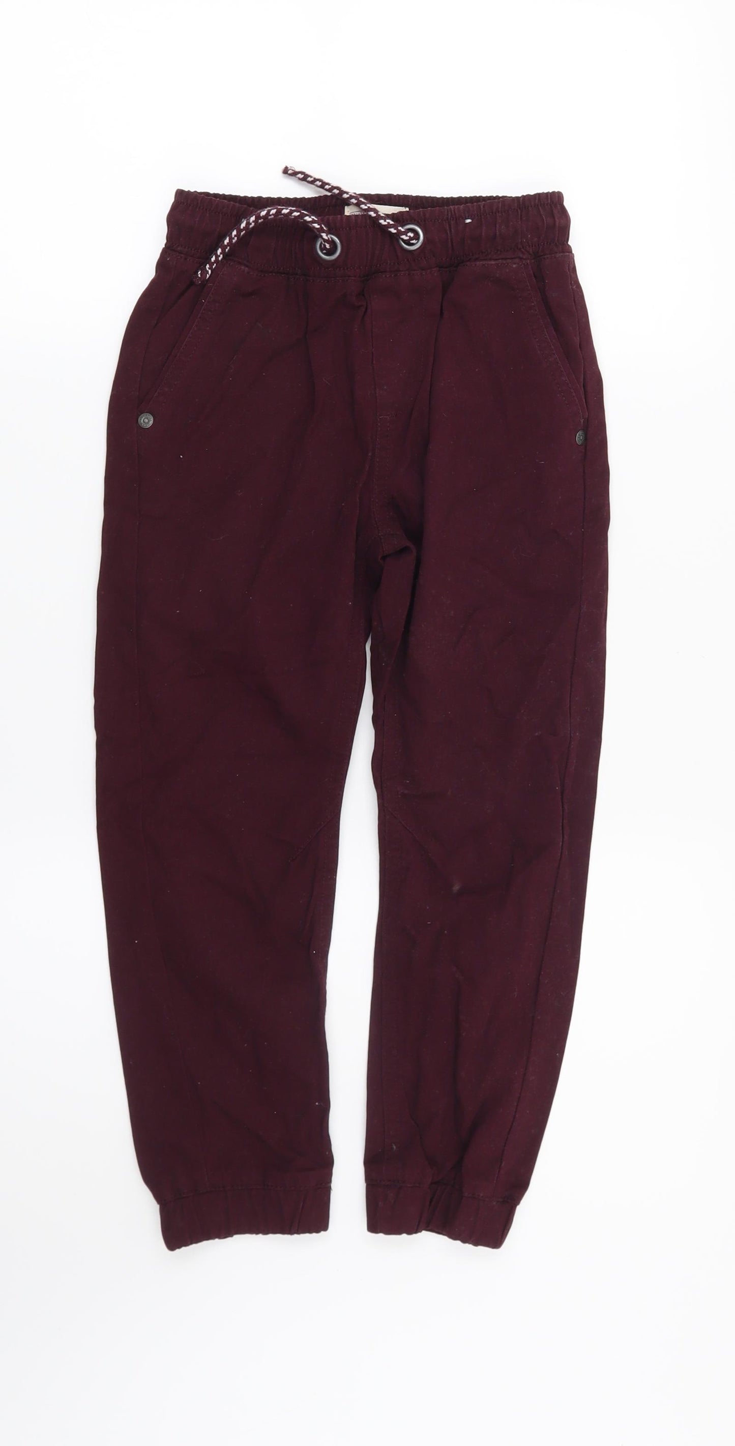 Matalan Boys Red   Chino Trousers Size 6 Years