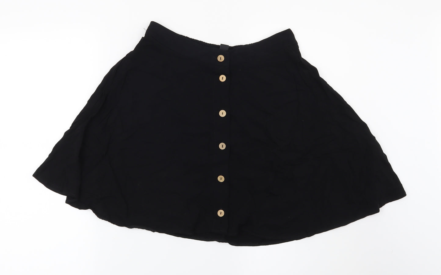 New Look Womens Black   Skater Skirt Size 10