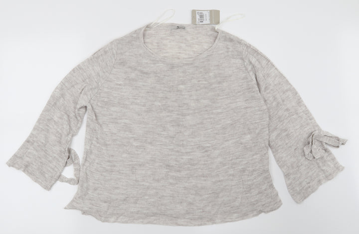 TU Womens Beige Pullover Jumper Size 10