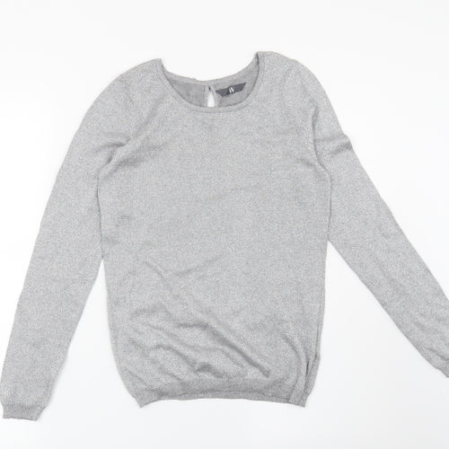 BHS Womens Silver   Pullover Jumper Size 8