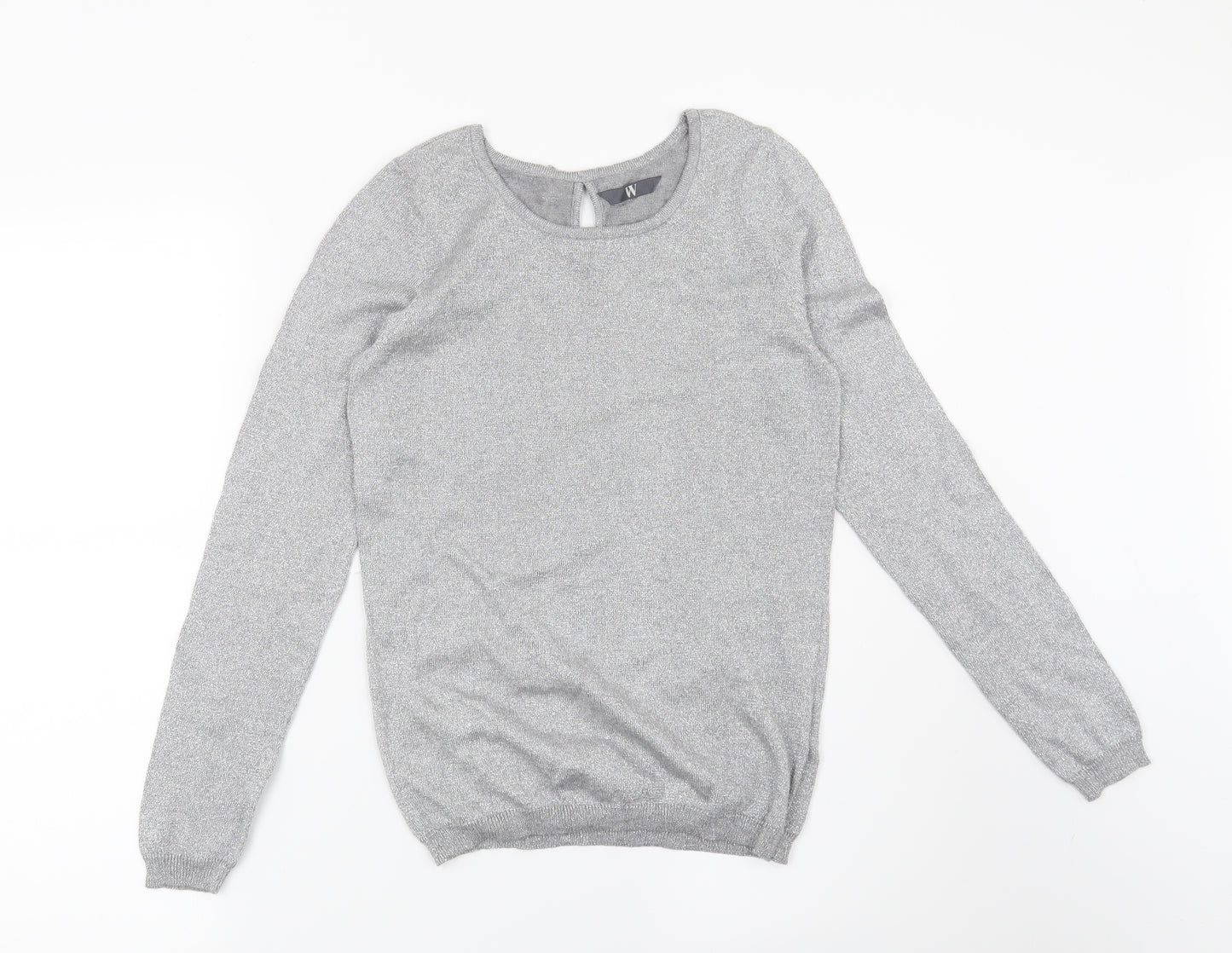 BHS Womens Silver   Pullover Jumper Size 8