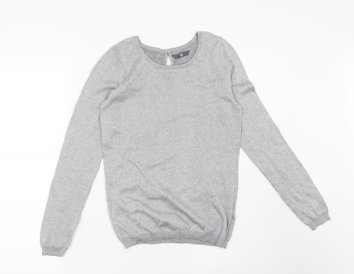 BHS Womens Silver   Pullover Jumper Size 8
