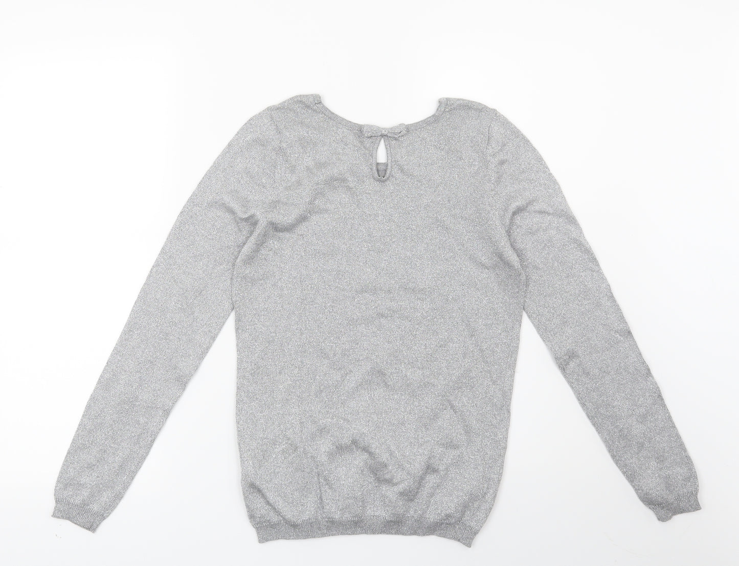 BHS Womens Silver   Pullover Jumper Size 8