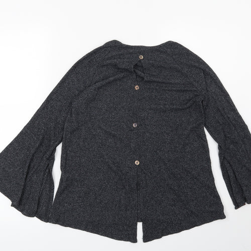 Preworn Womens Grey   Basic Blouse Size M