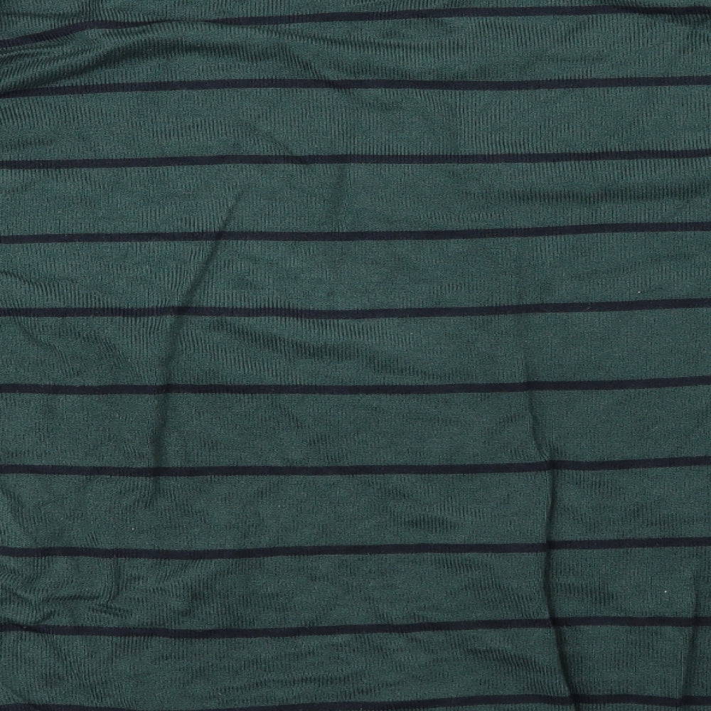 James Pringle Mens Green Striped  Pullover Jumper Size XL