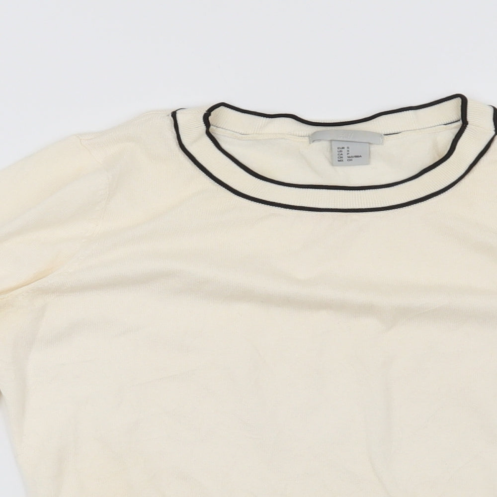H&M Womens Beige   Pullover Jumper Size S