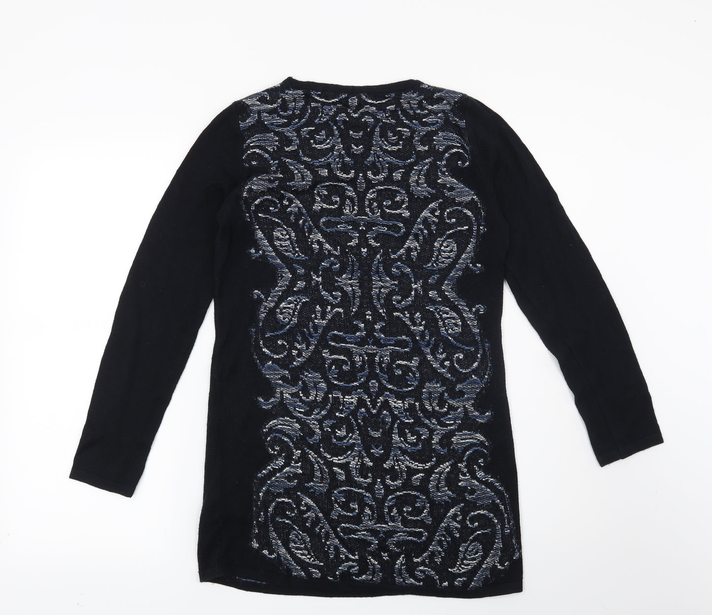 George Womens Blue Geometric  Pullover Jumper Size 10