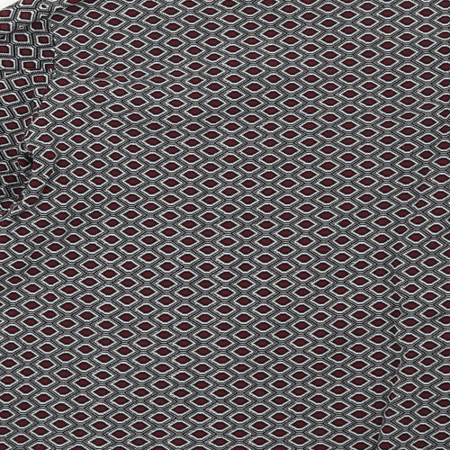 Papaya Womens Black Geometric  Pullover Sweatshirt Size 14