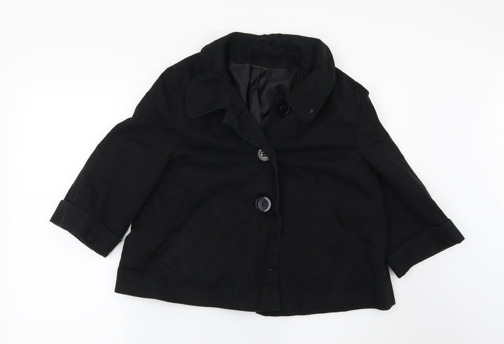 F&F Womens Black Jacket Blazer Size 14
