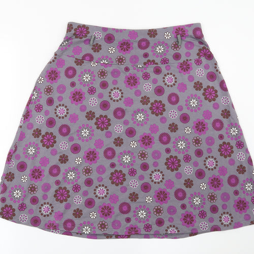 La Redoute Womens Grey Floral  A-Line Skirt