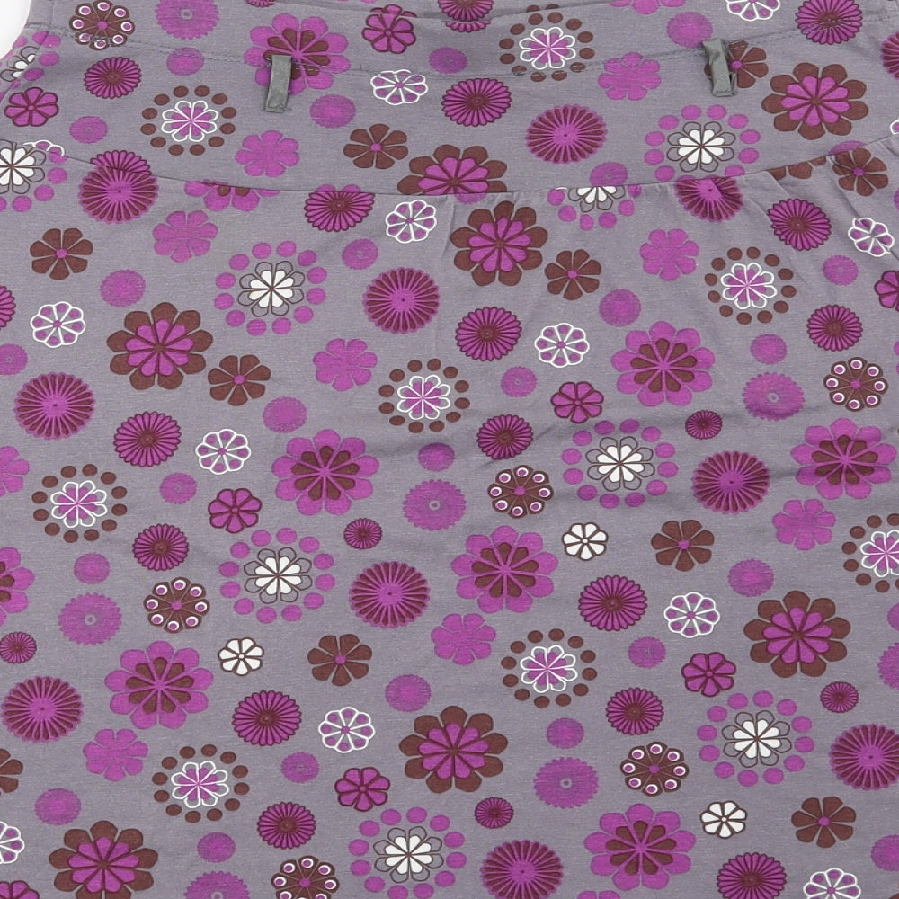 La Redoute Womens Grey Floral  A-Line Skirt