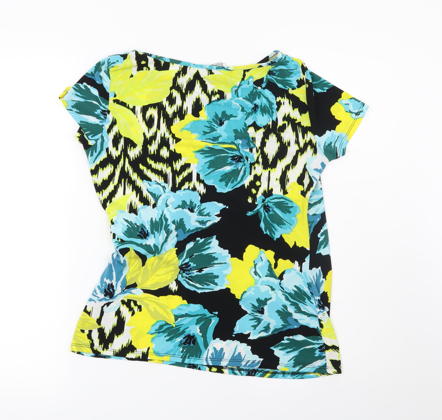 Debenhams Womens Yellow Floral  Basic Blouse Size 12