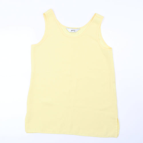 Whimsy Womens Yellow   Basic Blouse Size 12