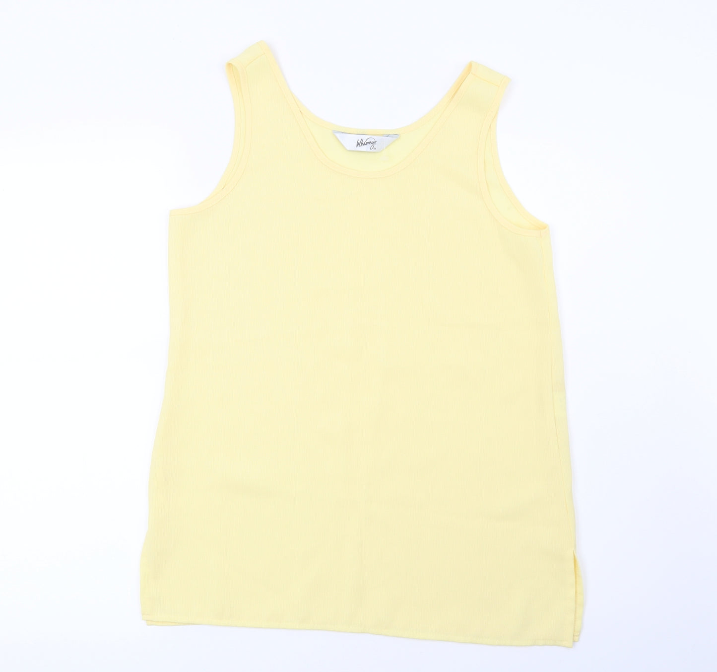 Whimsy Womens Yellow   Basic Blouse Size 12