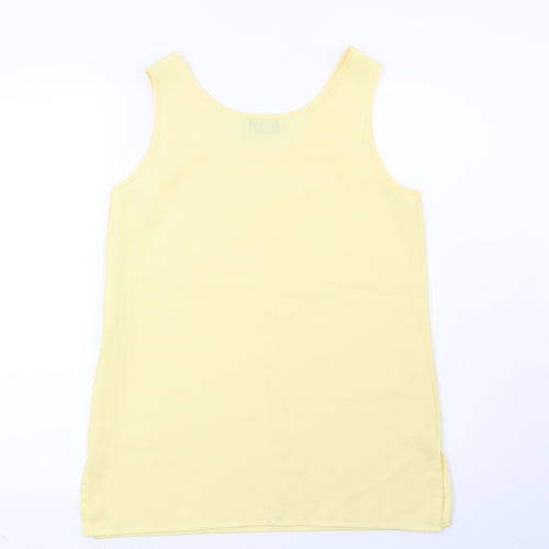Whimsy Womens Yellow   Basic Blouse Size 12