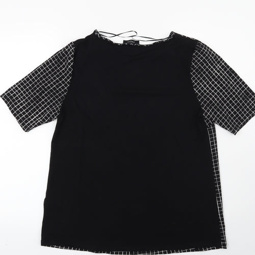 Papaya Womens Black Check  Basic Blouse Size 12