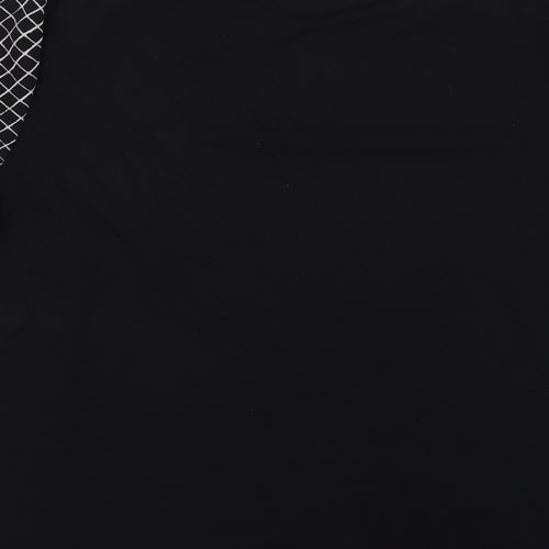 Papaya Womens Black Check  Basic Blouse Size 12