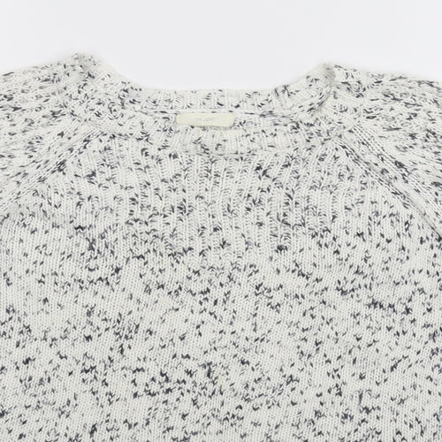 Zoe Womens White  Knit Pullover Jumper Size S