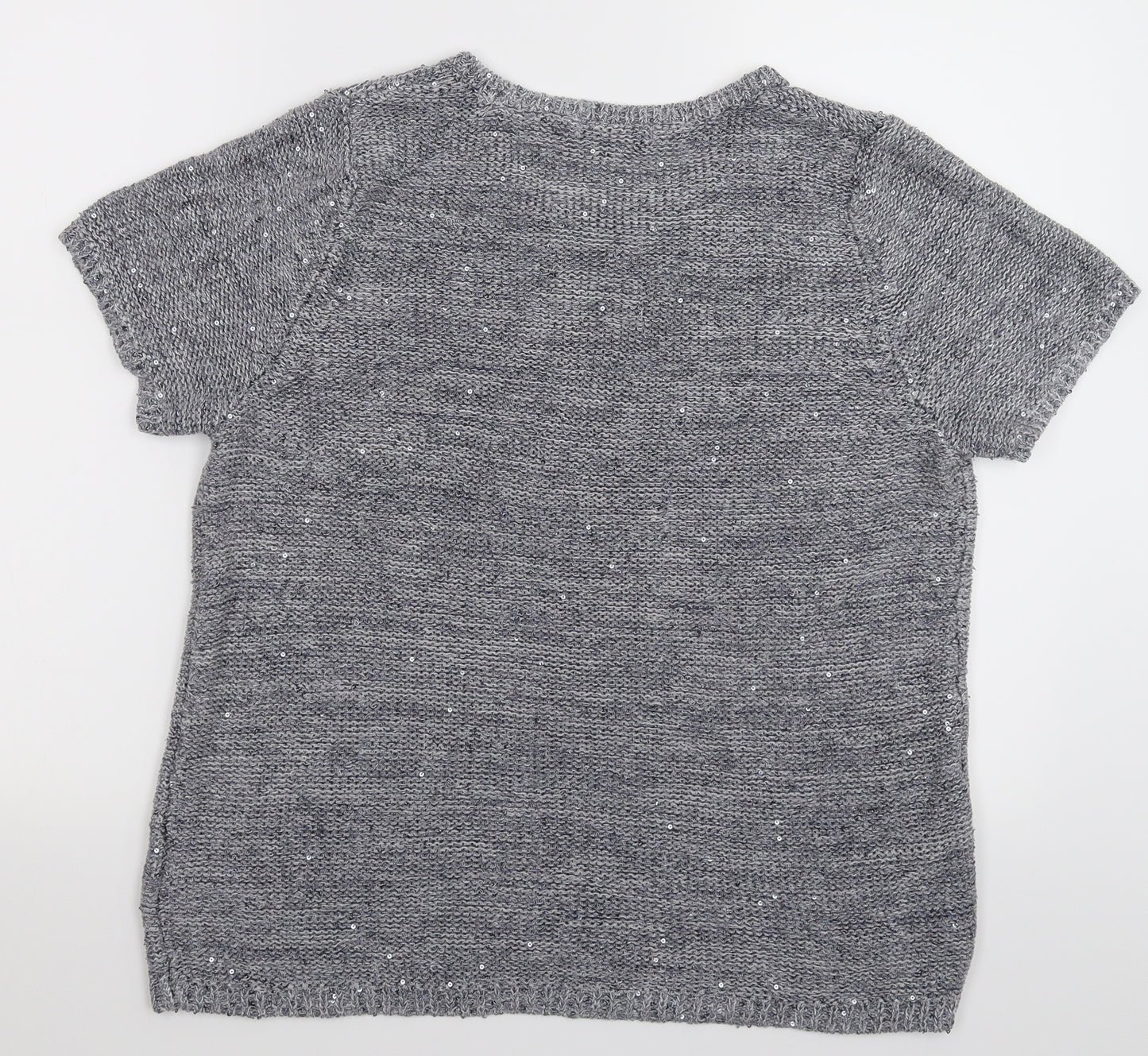 Marks and Spencer Womens Grey  Knit Pullover Jumper Size 22
