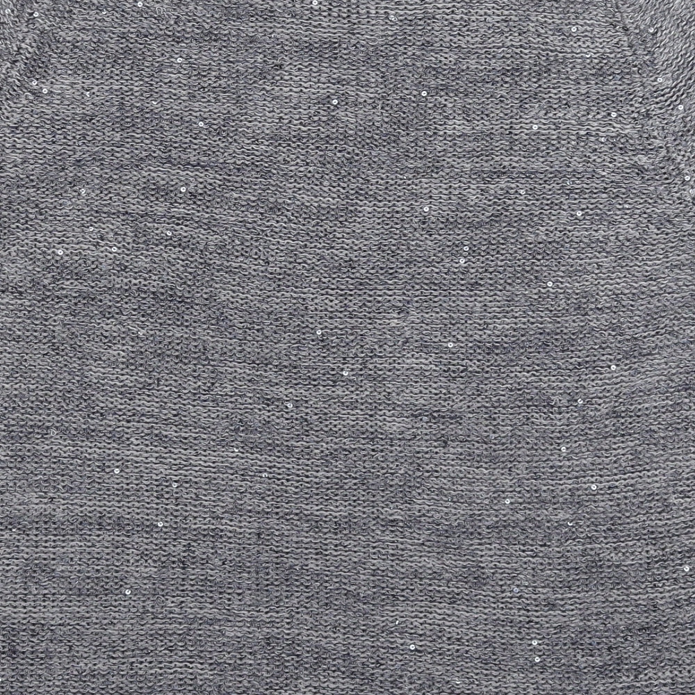 Marks and Spencer Womens Grey  Knit Pullover Jumper Size 22
