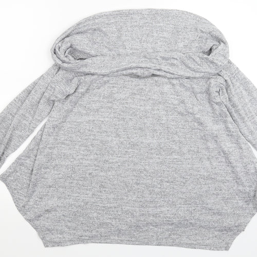 Gibson Womens Grey  Knit Pullover Jumper Size M