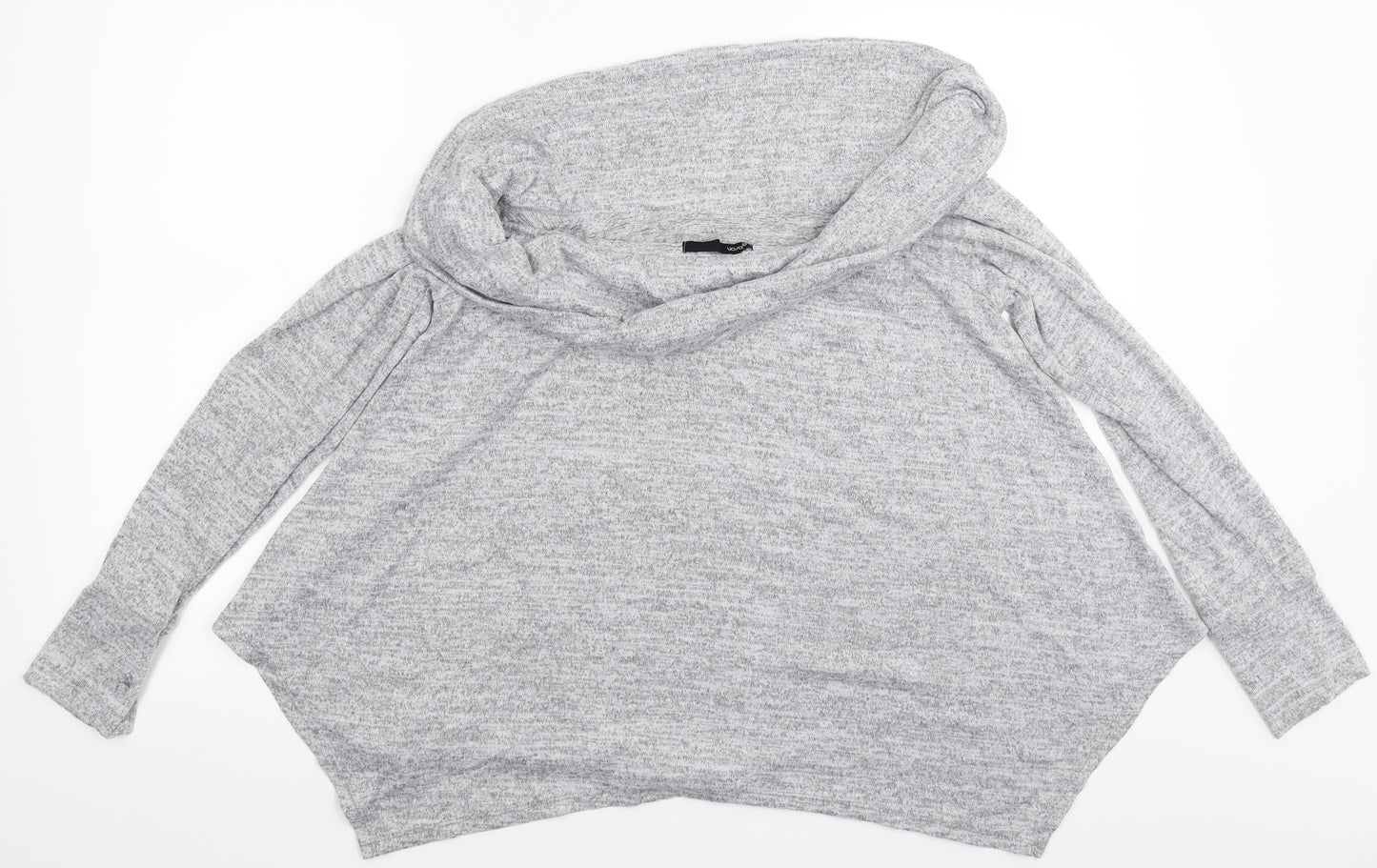 Gibson Womens Grey  Knit Pullover Jumper Size M
