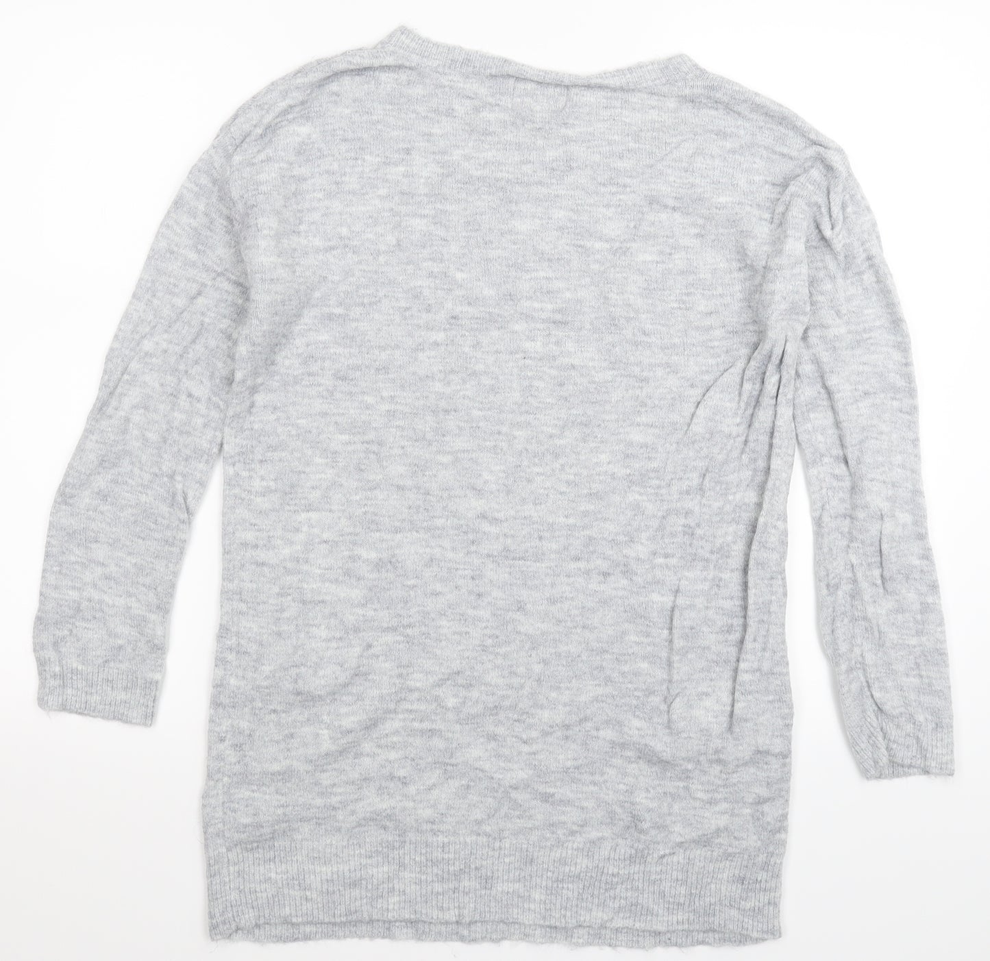 George Womens Grey  Knit Pullover Jumper Size 10  - Christmas