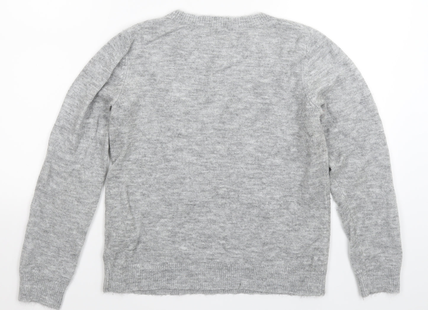 TU Womens Grey  Knit Pullover Jumper Size 10