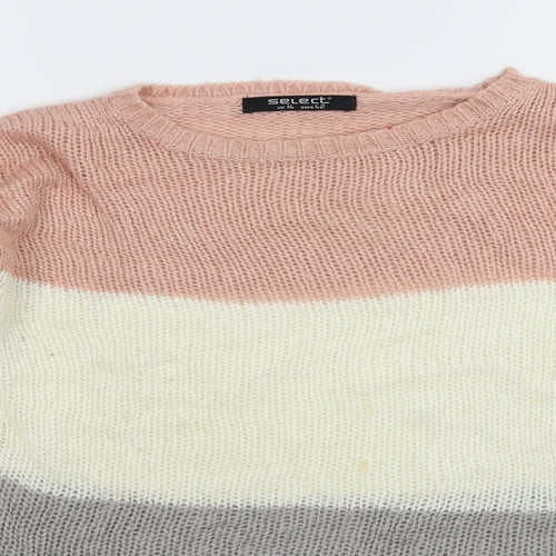 Select Womens Multicoloured  Knit Pullover Jumper Size 14