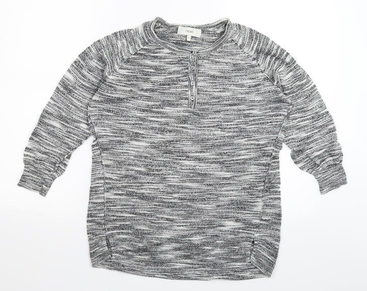 NEXT Womens Grey  Knit Pullover Jumper Size 16