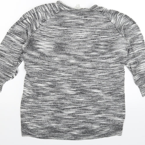NEXT Womens Grey  Knit Pullover Jumper Size 16