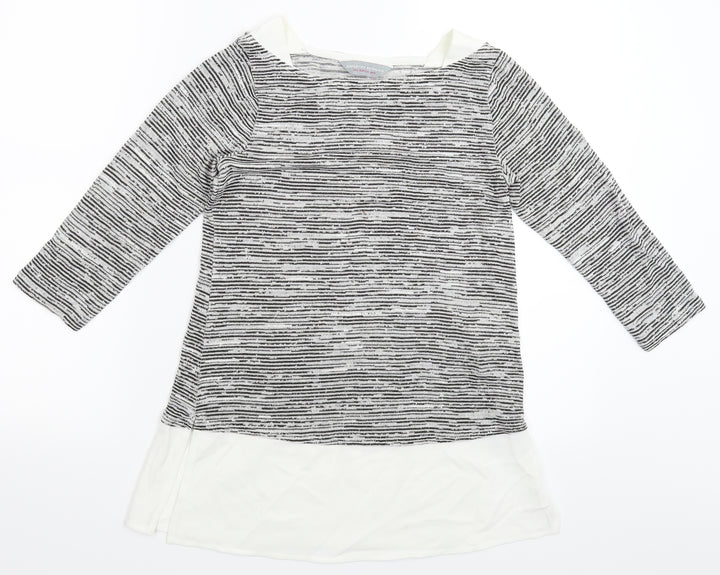 Dorothy Perkins Womens Grey Knit Pullover Jumper Size 6