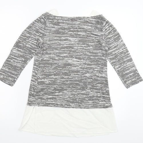 Dorothy Perkins Womens Grey  Knit Pullover Jumper Size 6