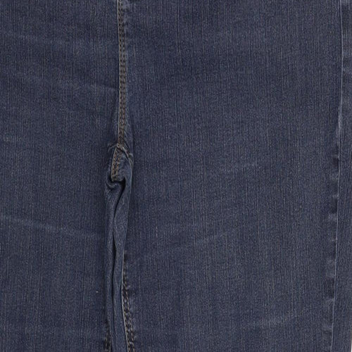 Per Una Womens Blue  Denim Straight Jeans Size 16 L29 in