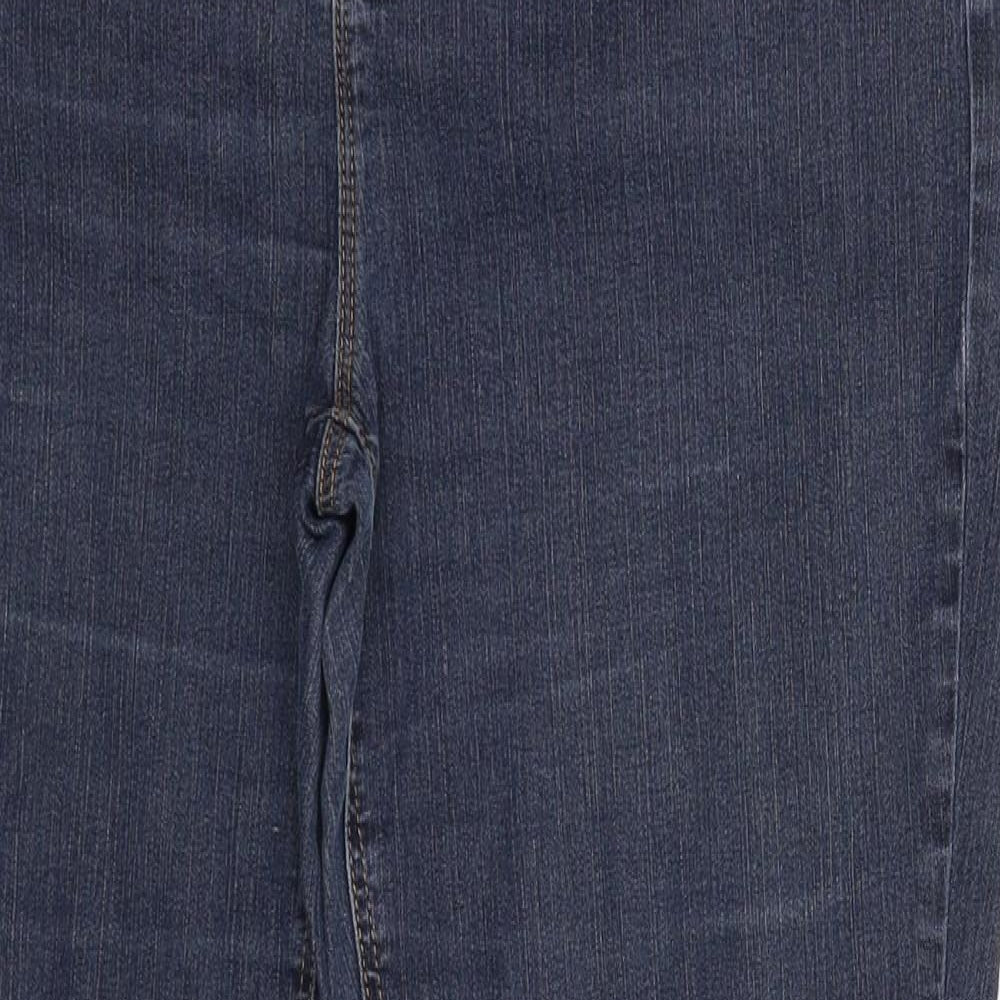 Per Una Womens Blue  Denim Straight Jeans Size 16 L29 in