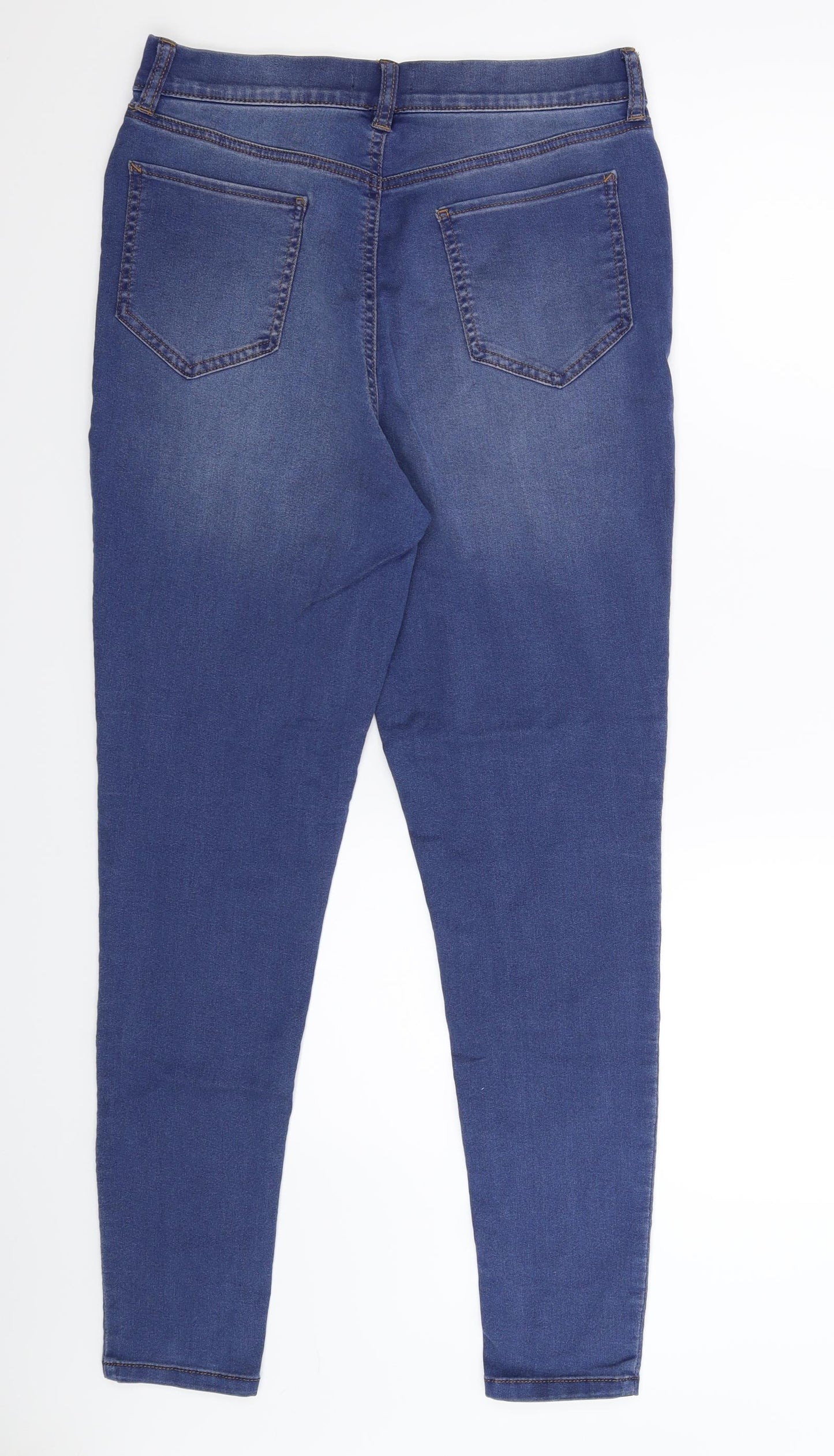 F&F Womens Blue  Denim Jegging Jeans Size 14 L30 in