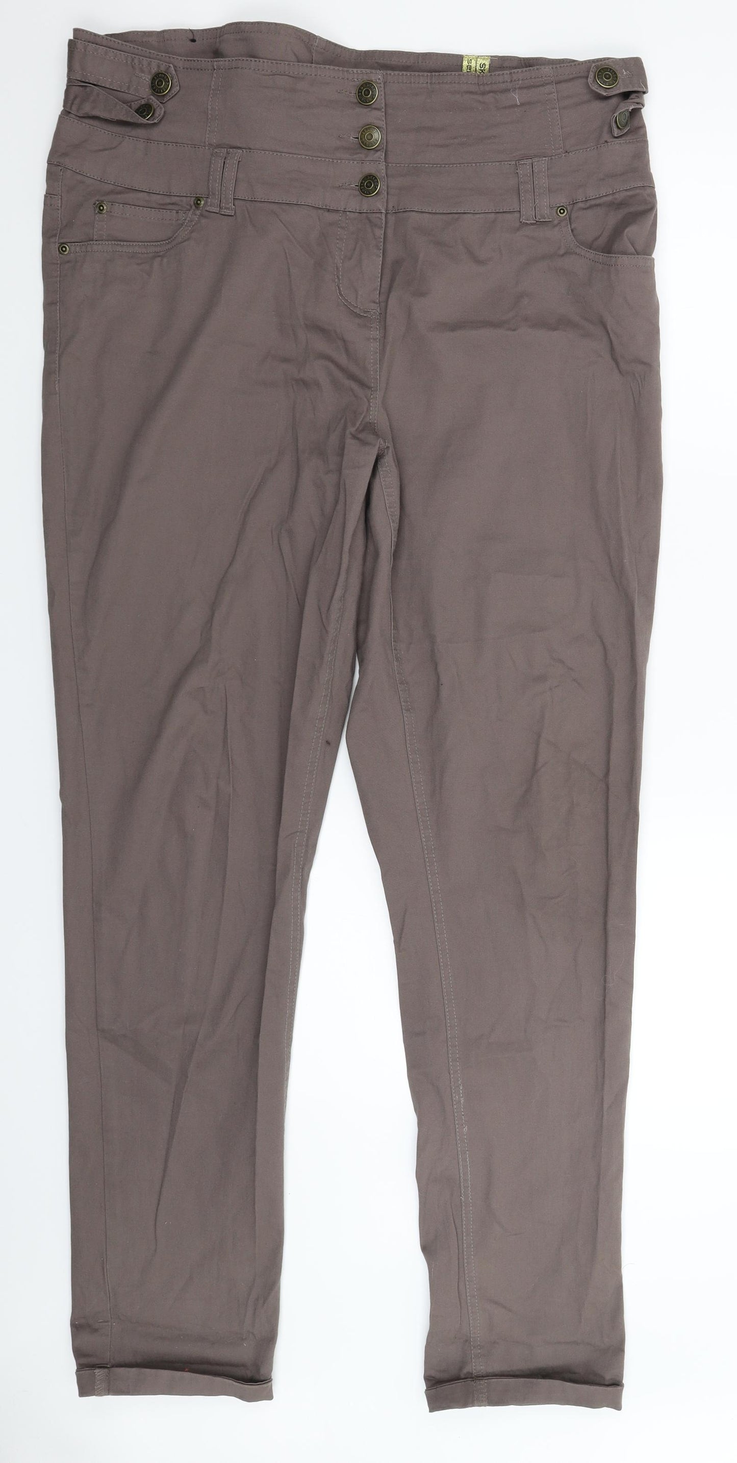 Select Womens Grey   Trousers  Size 18 L32 in
