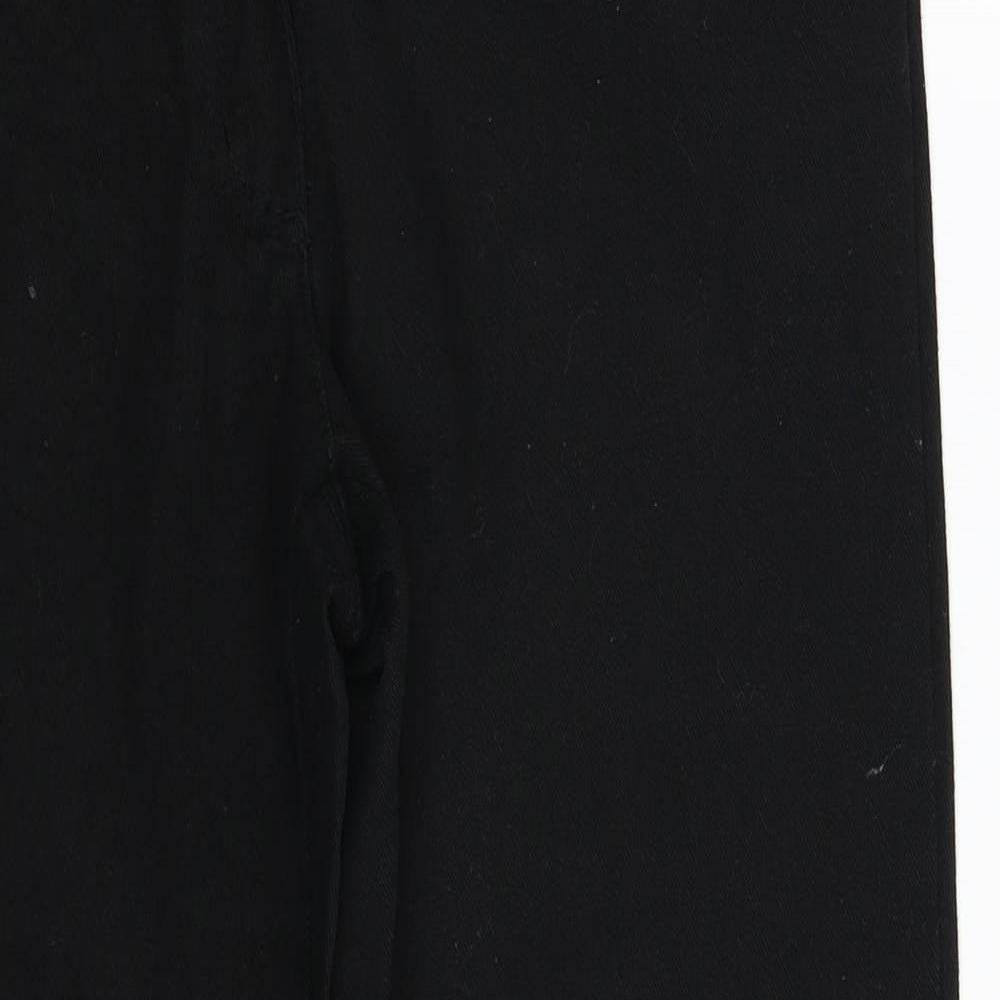 John Baner Womens Black  Denim Straight Jeans Size 12 L28 in