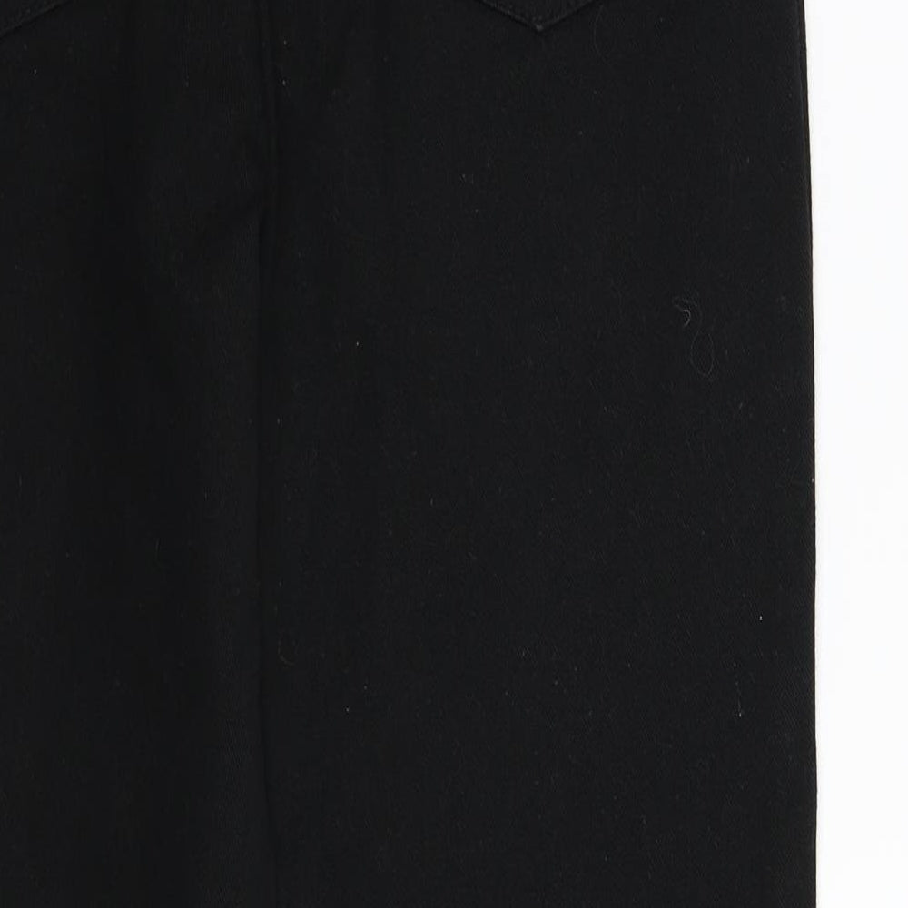 John Baner Womens Black  Denim Straight Jeans Size 12 L28 in