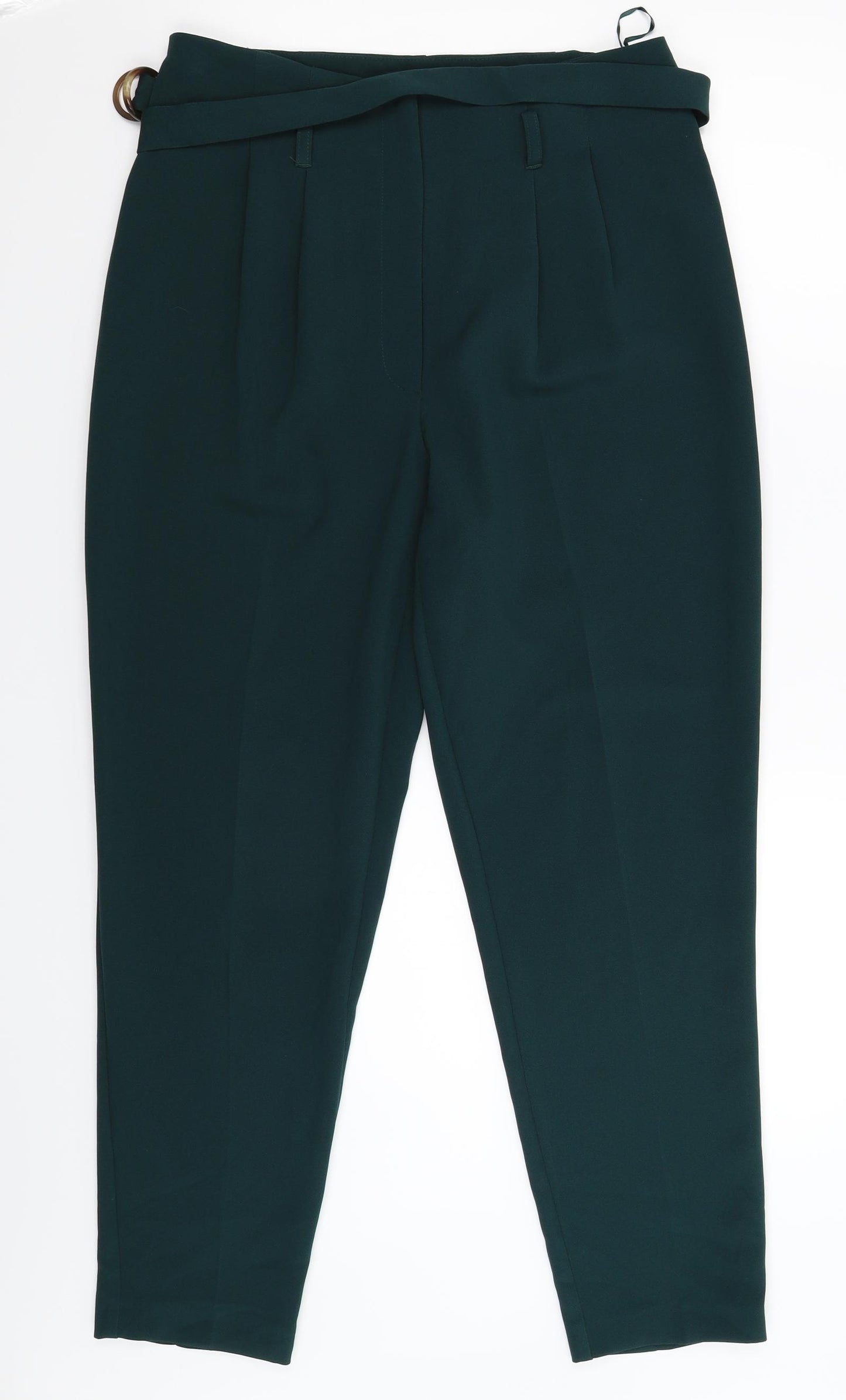 Peacocks Womens Green   Trousers  Size 10 L28 in
